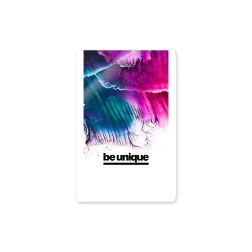 Be unique Sticker