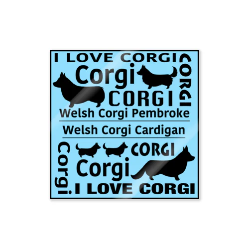 I LOVE CORGI ステッカー