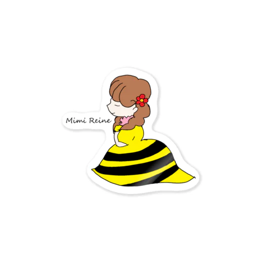 Bee Princess Sticker