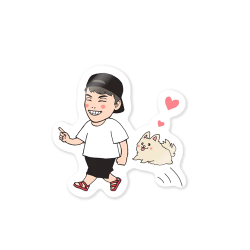 さんぽwith愛犬 Sticker