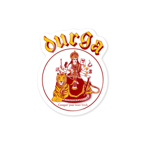 DURGA 赤×黄色（ズレ） Sticker