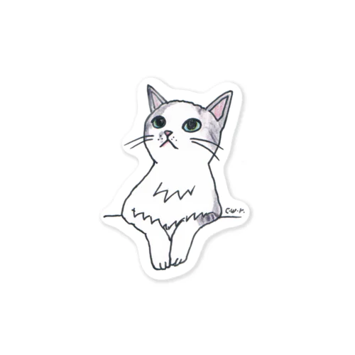 100nyans029.purucat Sticker