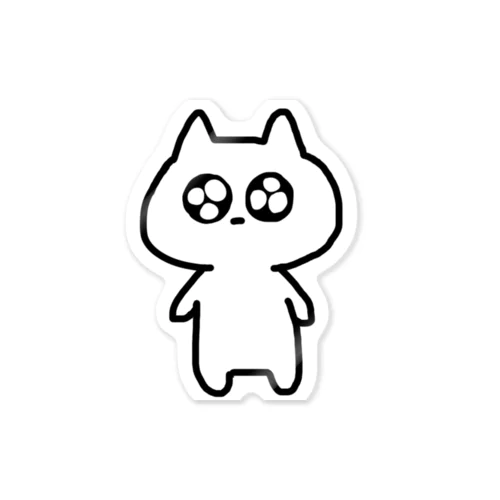 れんこ〜ん　ねこ ステッカー