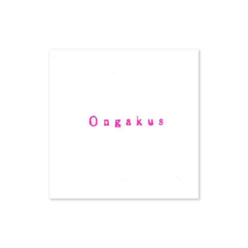 Ongakus logo goods ステッカー