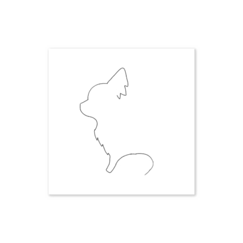シンプルパピヨン Sticker