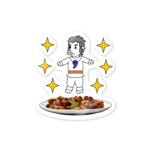 皿の上のスブタ Sticker