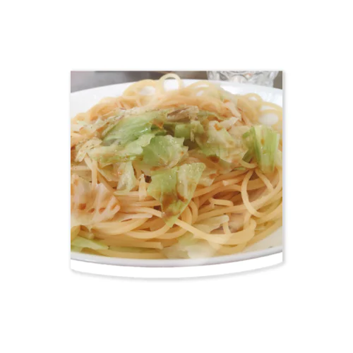 醤油ごま油キャベツスパゲッティ🍝 Ongakus photo goods Sticker