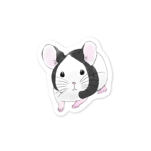 水彩風ふわふわパンダマウスさん Sticker