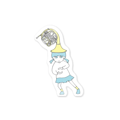 ホルン少女 Sticker