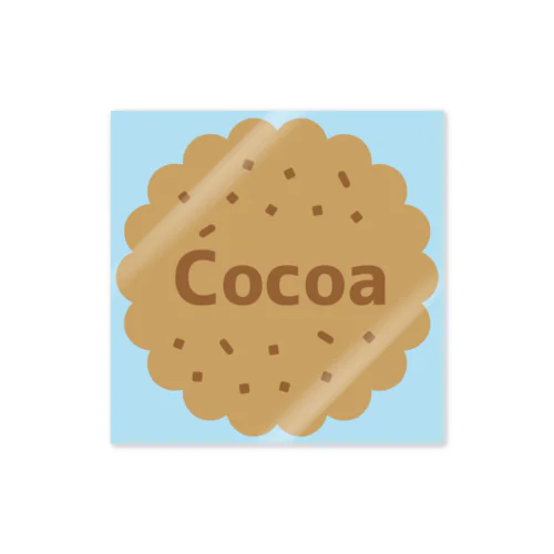 Cocoa ミストブルー ステッカー（クッキー） ステッカー