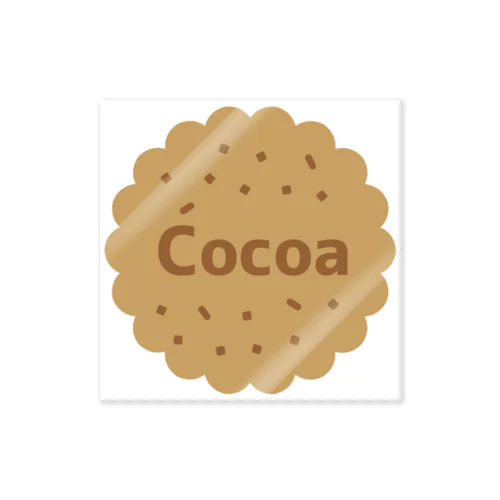 Cocoa パールホワイト ステッカー（クッキー） ステッカー