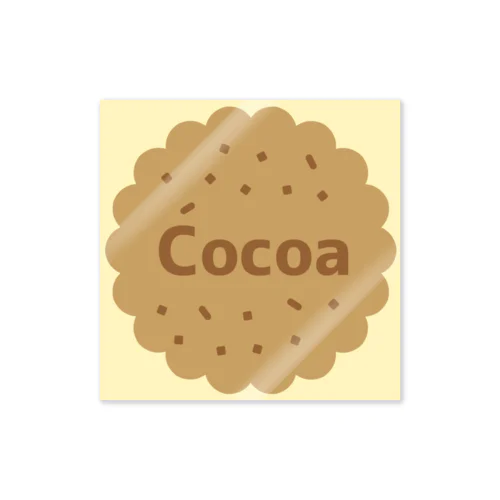 Cocoa コットンアイボリー ステッカー（クッキー） Sticker