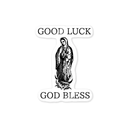 GOOD LUCK GOD BLESS Sticker