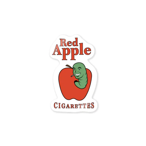 Red Apple Cigarettes Sticker