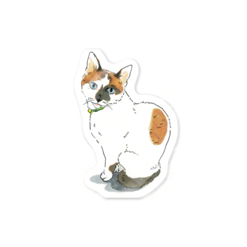 三毛猫　ねこ Sticker