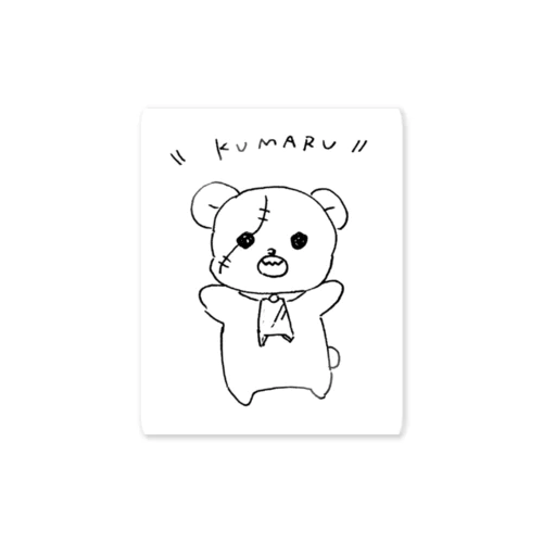 工場ゾンビ くまのクマル Sticker