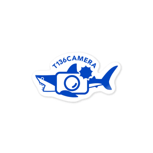 〈単136会〉T136SAMEステッカー青 Sticker