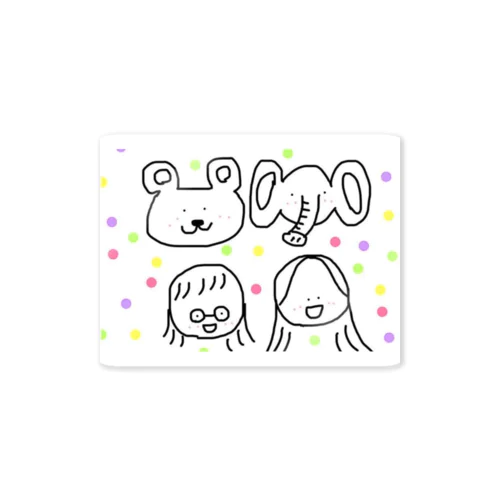 いつもの４人 Sticker