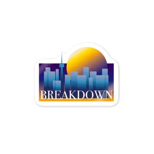 City is breakdown Sticker