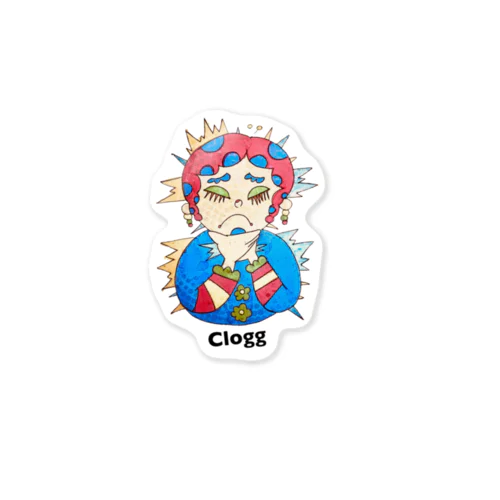 Clogg「vintage」 Sticker