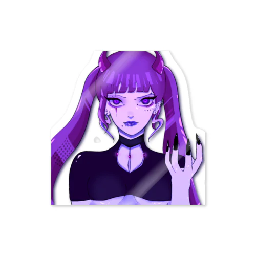 デビルちゃん(紫) Sticker