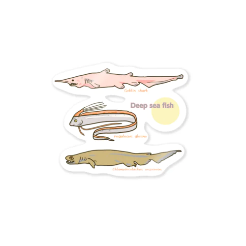 深海魚トリオ Sticker