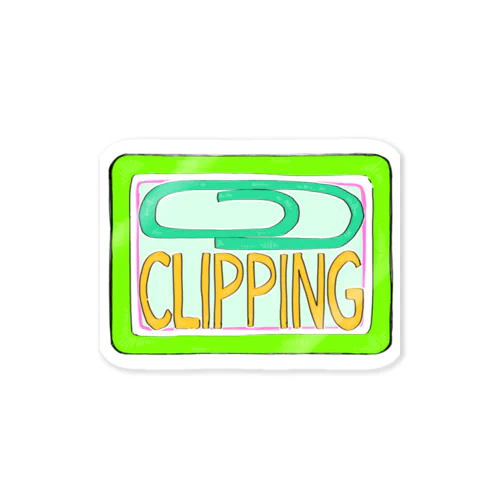 CLIPPING Sticker