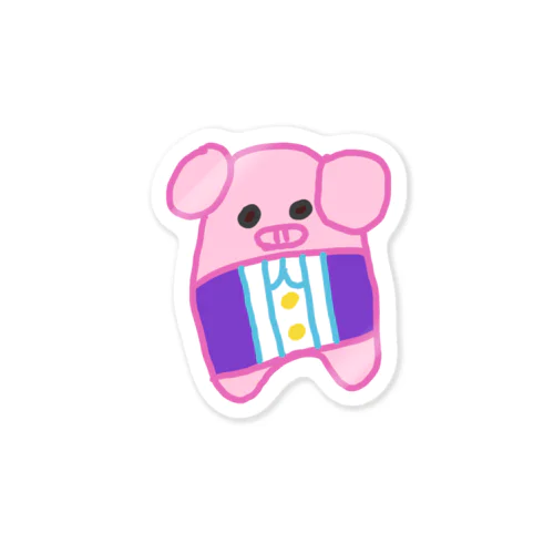 ぶたくんとサメくんと。ぶたくん Sticker