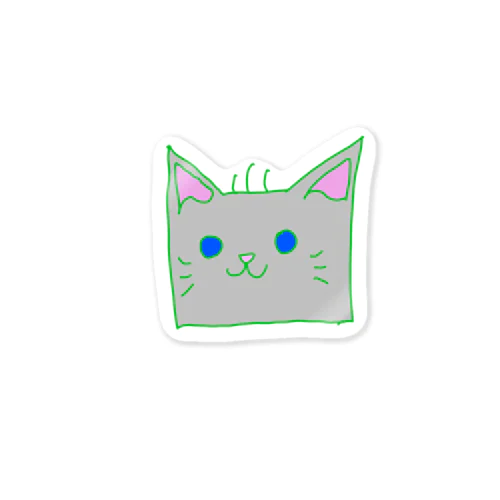 しかくにちかいねこ　ジロウ Sticker