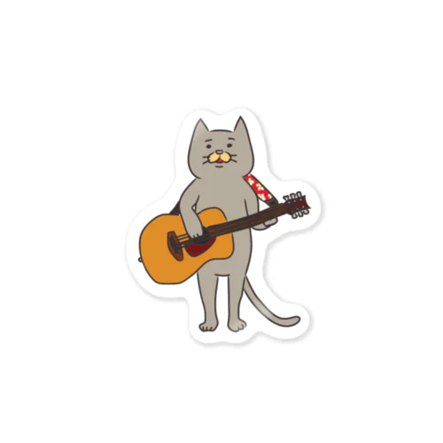 ギター猫 Sticker