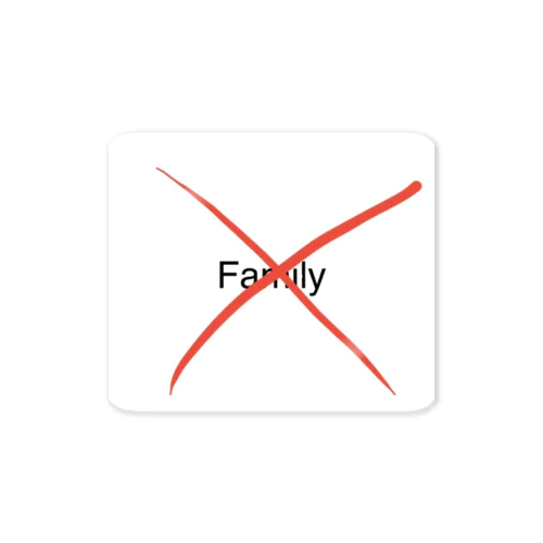 family　X Sticker