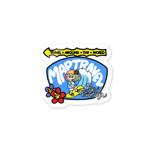 ハレイワ看板xマップトラベル(ハワイを愛するあなたへ) Sticker