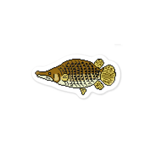 ドット絵怪魚　アリゲーターガー Sticker