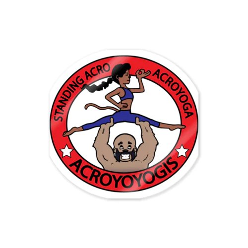 Acroyoyogis Logo Sticker