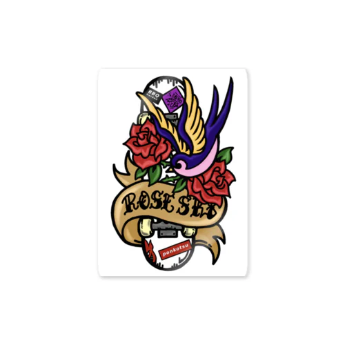 Rosesk8 Sticker