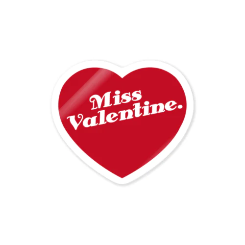 Miss Valentine.  ステッカー