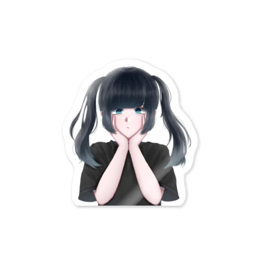 黒髪女子 Sticker