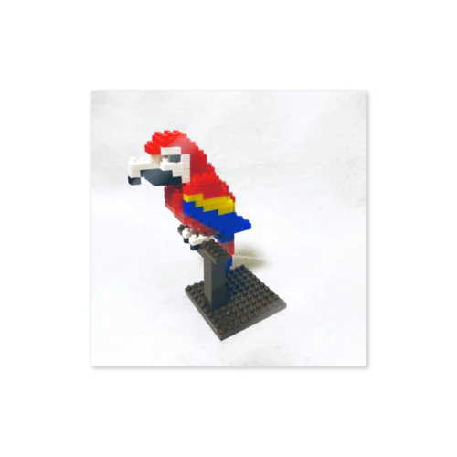 Blocks Scarlet Macaw 스티커