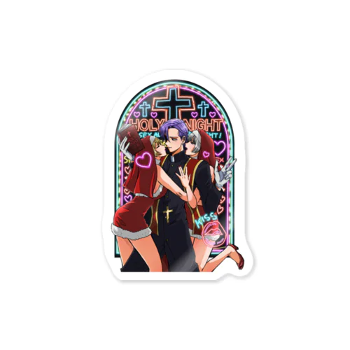 HOLY ♰ NIGHT ステッカー Sticker