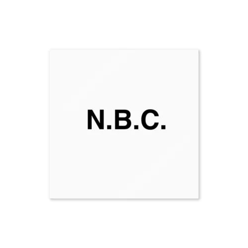 N.B.C.  Sticker