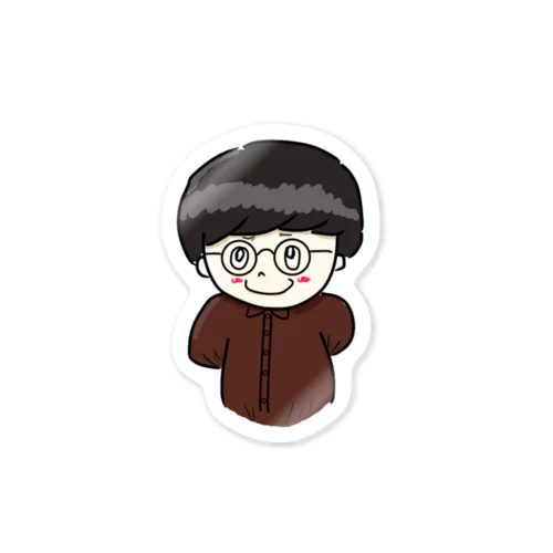 おめかしメガネくん Sticker