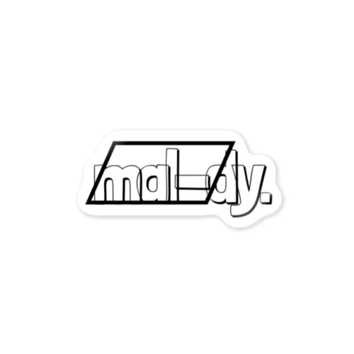 mal-dy. Sticker