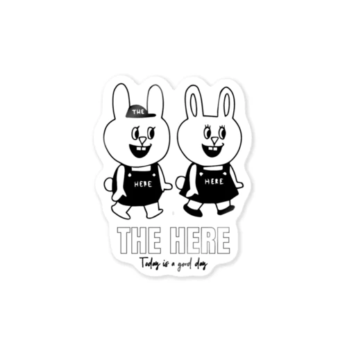 ヒアーくんと彼女ちゃん Sticker