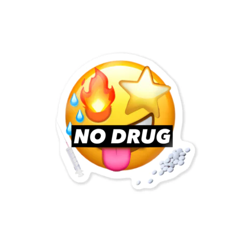 NO DRUG ステッカー