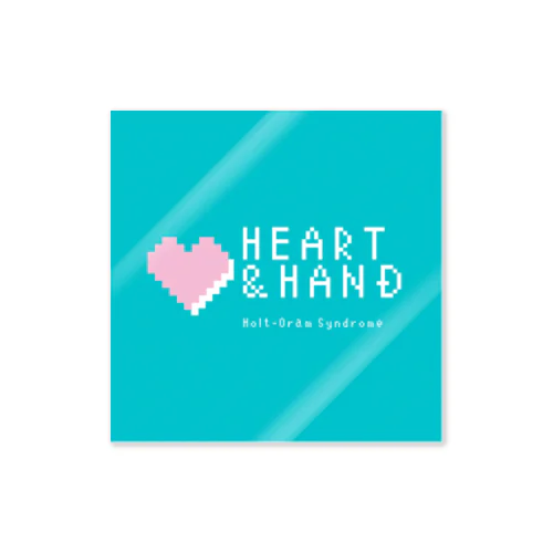 Heart & Hand のややグリーンオリジナルアイテム ステッカー