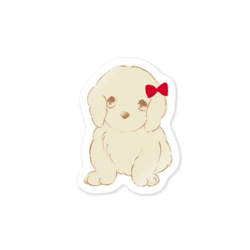 子犬の🎀ゴールデンレトリバー Sticker
