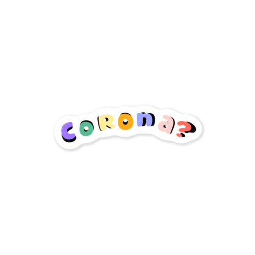 corona?　英文字シリーズ Sticker