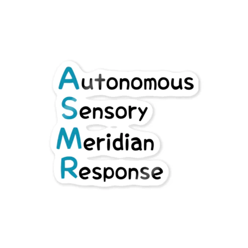 ASMR「Autonomous Sensory Meridian Response」 ステッカー
