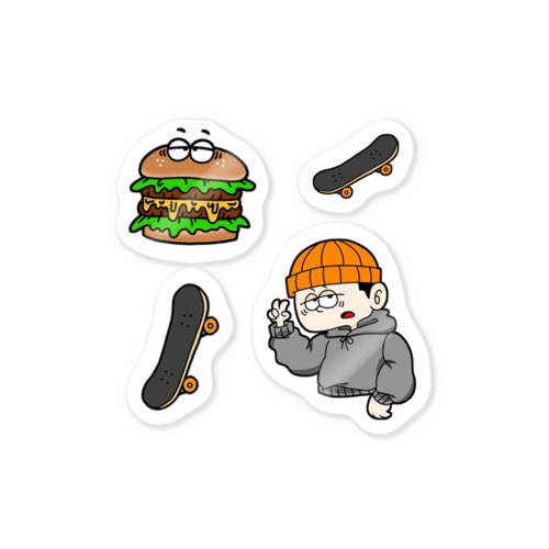 SKATER BOY STICKER Sticker