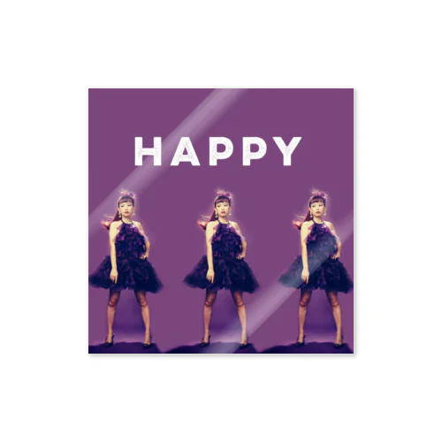 purple_happy Sticker